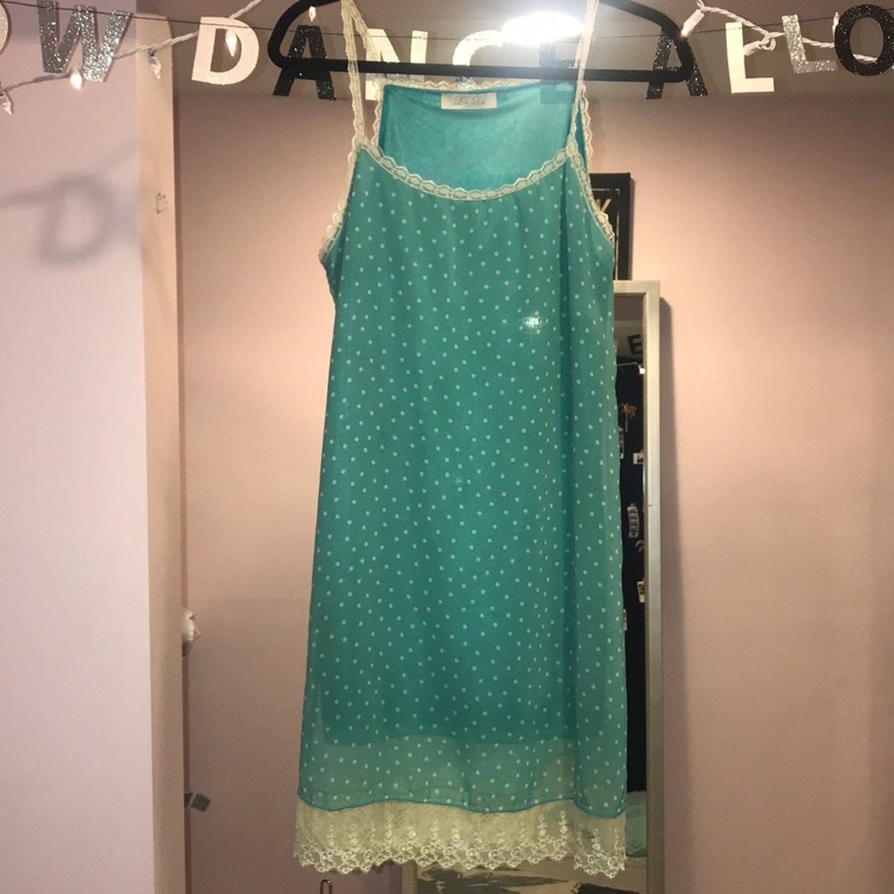 Little green dress.